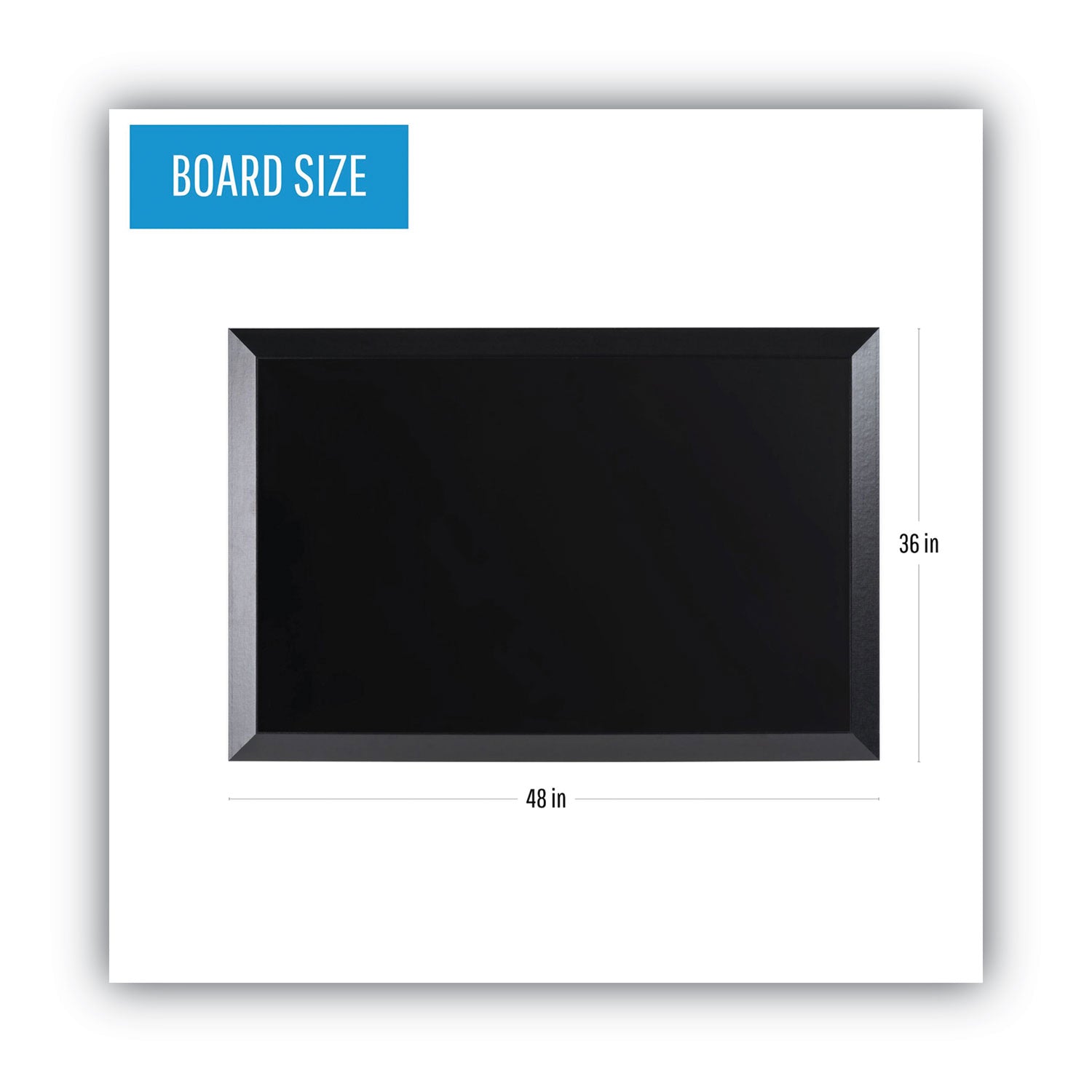 MasterVision Kamashi Wet-Erase Board, 48 x 36, Black Frame
