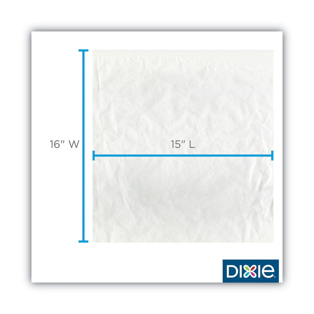 Dixie All-Purpose Food Wrap, Dry Wax Paper, 15 x 16, White, 1,000/Carton