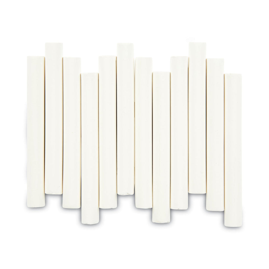 Crayola Nontoxic Anti-Dust Chalk, 3" x 0.31" Diameter, White, 12 Sticks/Box