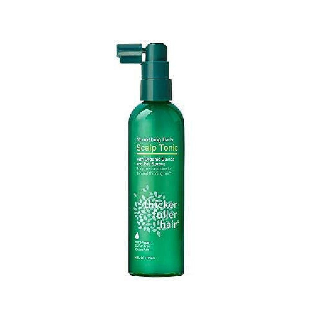 Thicker Fuller Hair Nourishing Daily Scalp Tonic, Green, 4 Fl Oz