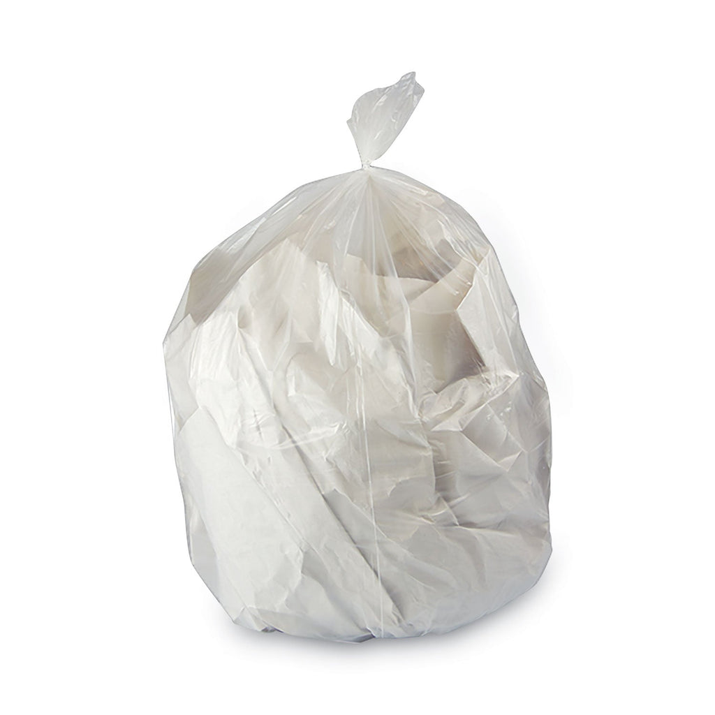 GEN High Density Can Liners, 33 gal, 13 microns, 33" x 39", Natural, 250/Carton