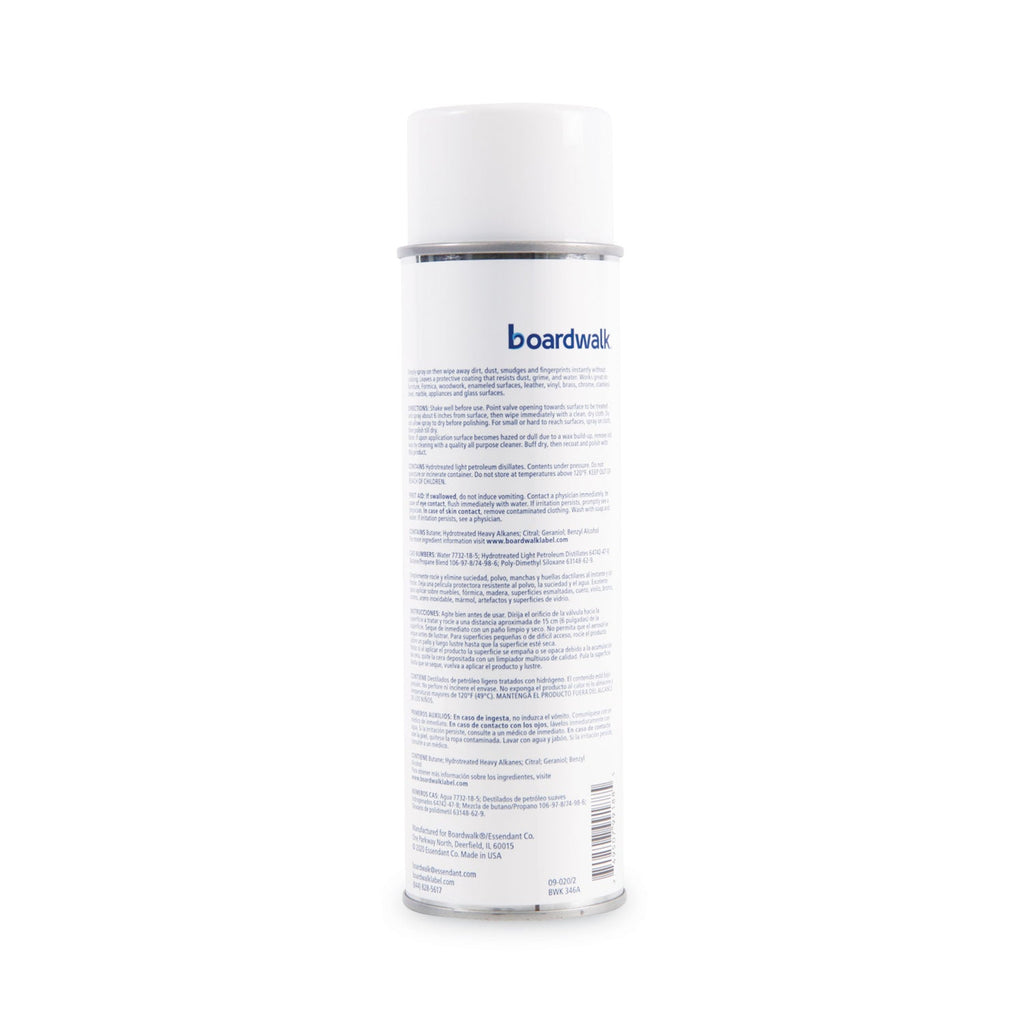 Boardwalk Furniture Polish, Lemon, 19 oz Aerosol Spray, 12/Carton