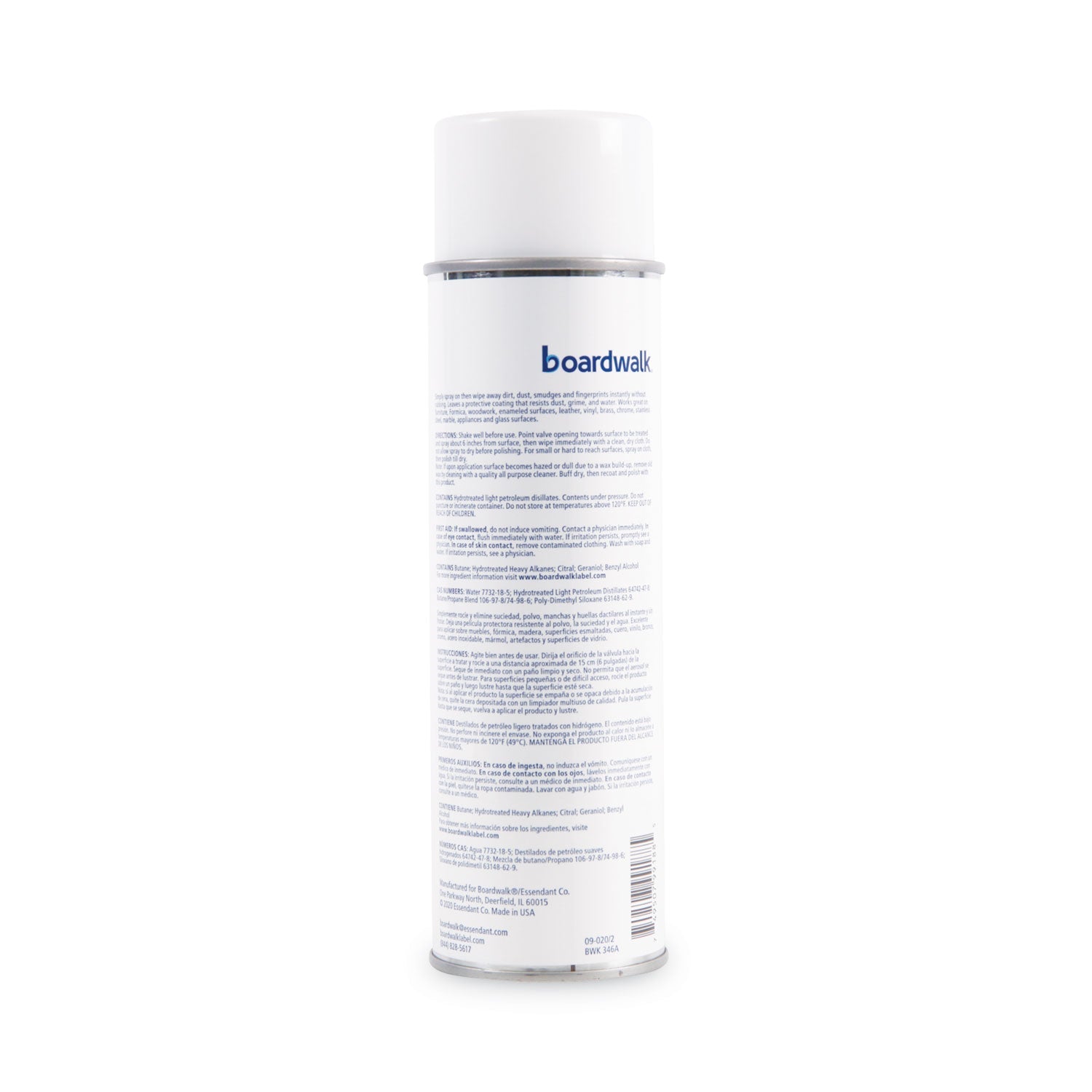 Boardwalk Furniture Polish, Lemon, 19 oz Aerosol Spray, 12/Carton