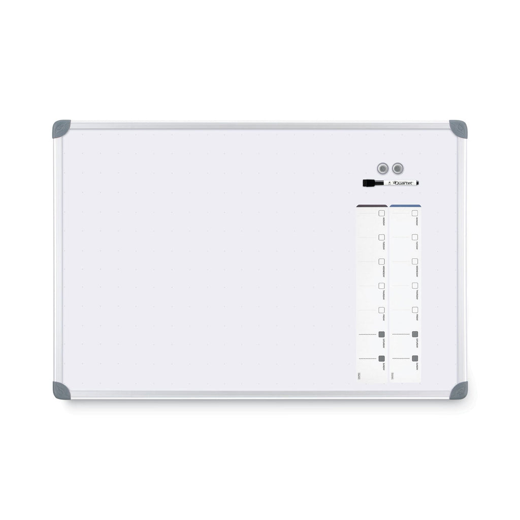 Quartet Euro-Style Magnetic Dry-Erase Aluminum Frame Boards, 36 x 24, Aluminum Frame