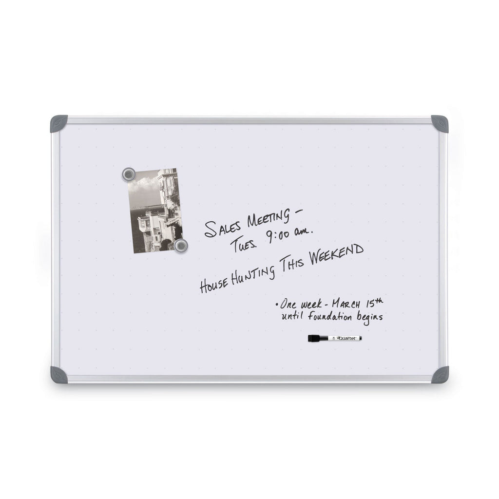 Quartet Euro-Style Magnetic Dry-Erase Aluminum Frame Boards, 36 x 24, Aluminum Frame