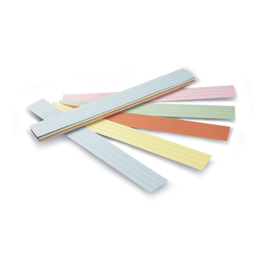Pacon Sentence Strips, 24 x 3, Assorted Colors, 100/Pack