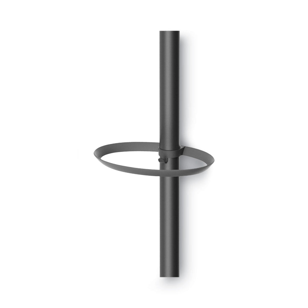 Alba Festival Coat Stand with Umbrella Holder, Five Knobs, 14w x 14d x 73.67h, Black