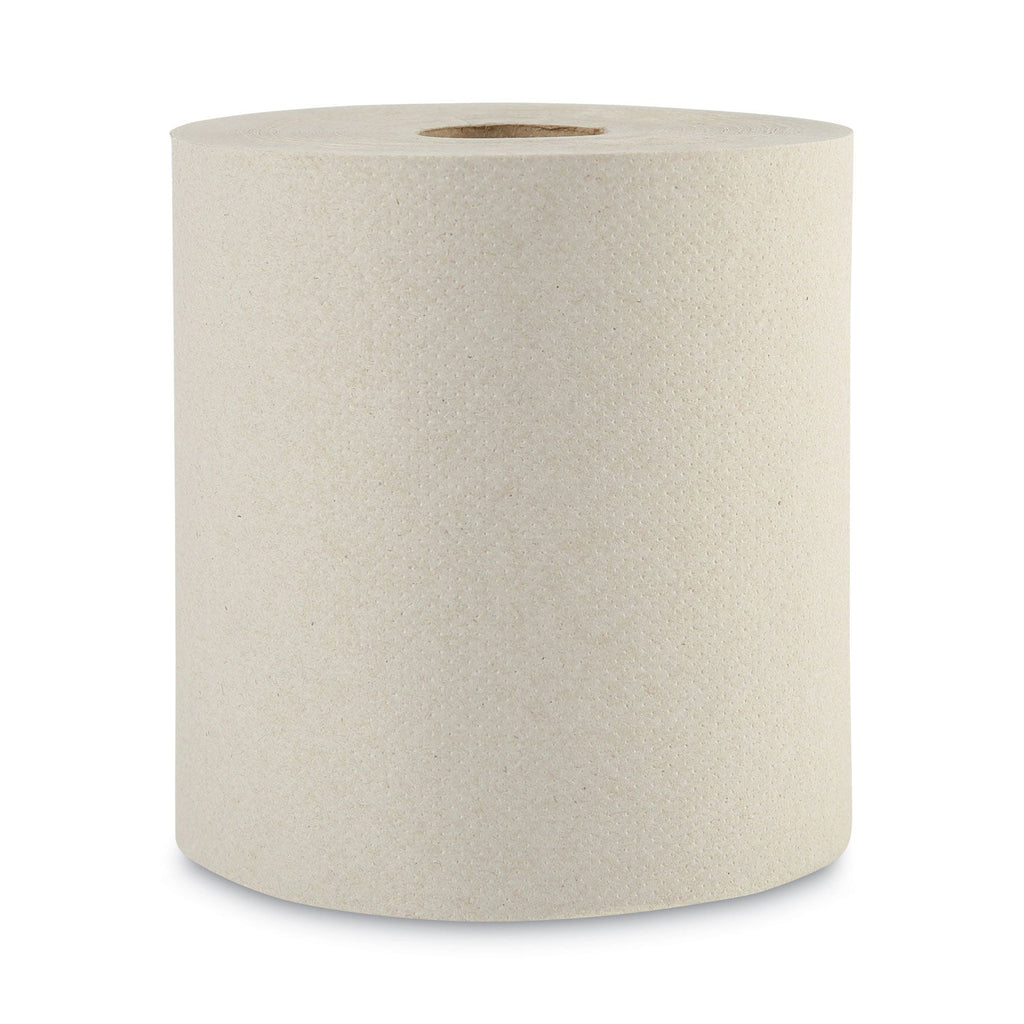 Boardwalk Green Universal Roll Towels, 1-Ply, 8"x 800 ft, Natural, 6 Rolls/Carton