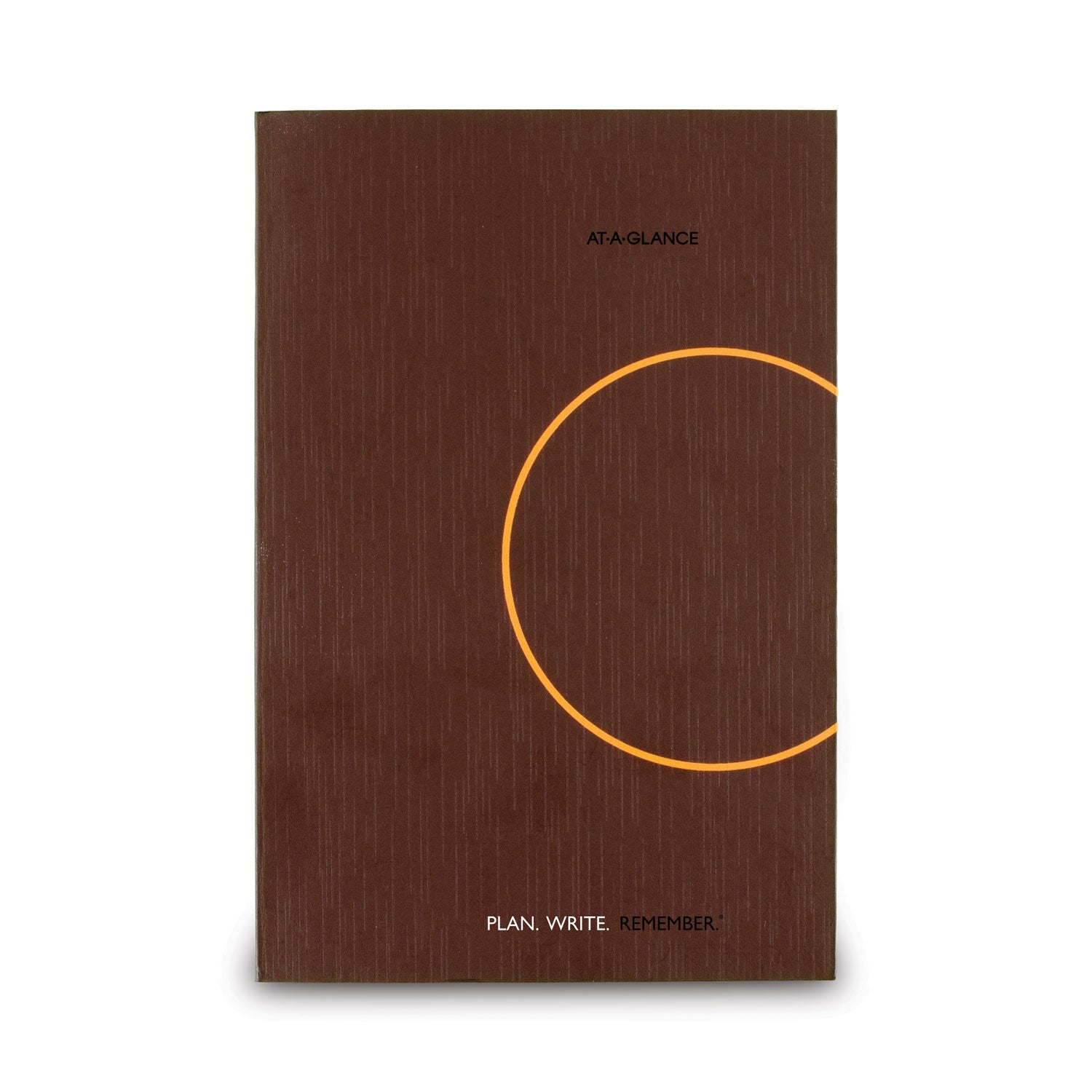 AT-A-GLANCE One-Day-Per-Page Planning Notebook, 9 x 6, Dark Brown/Orange Cover, 12-Month (Jan to Dec): 2023