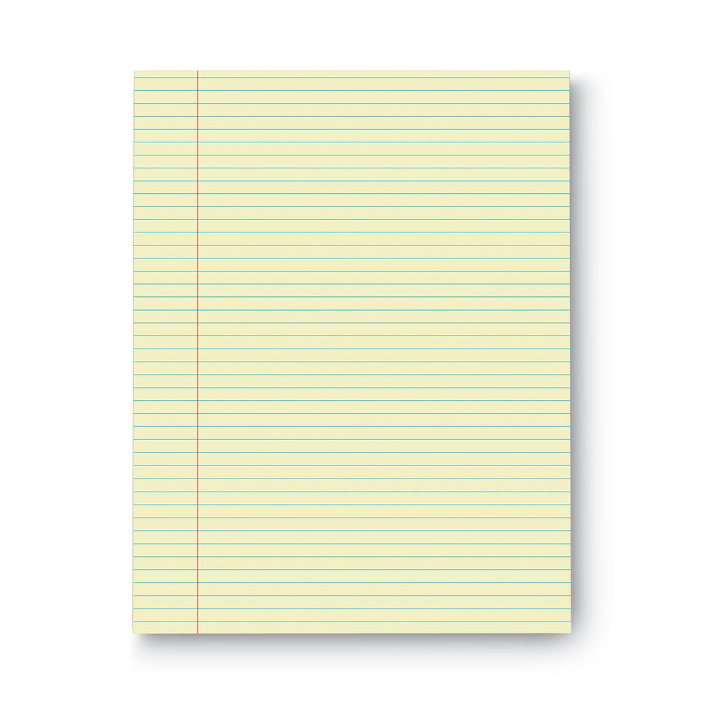 Universal Glue Top Pads, Narrow Rule, 50 Canary-Yellow 8.5 x 11 Sheets, Dozen