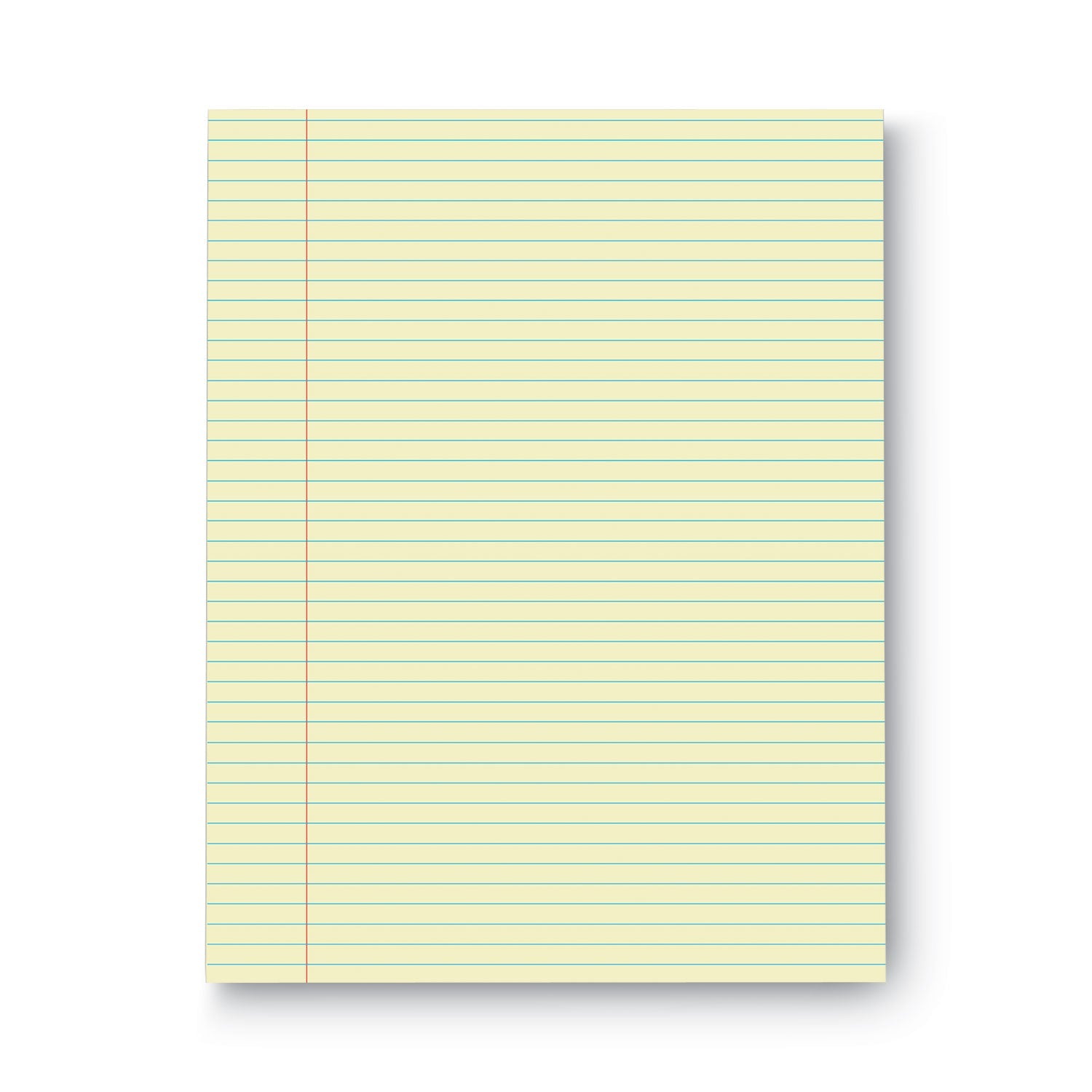 Universal Glue Top Pads, Narrow Rule, 50 Canary-Yellow 8.5 x 11 Sheets, Dozen