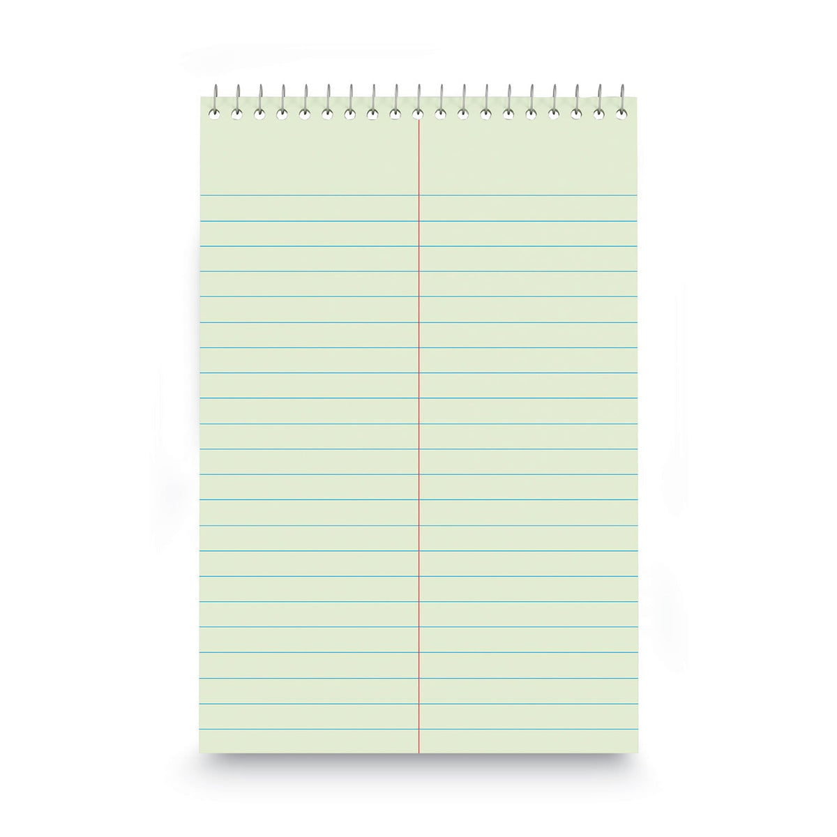 Universal Steno Pads, Gregg Rule, Red Cover, 80 Green-Tint 6 x 9 Sheets