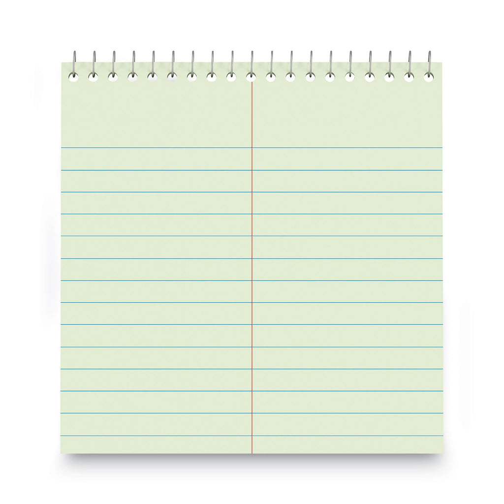 Universal Steno Pads, Gregg Rule, Red Cover, 80 Green-Tint 6 x 9 Sheets