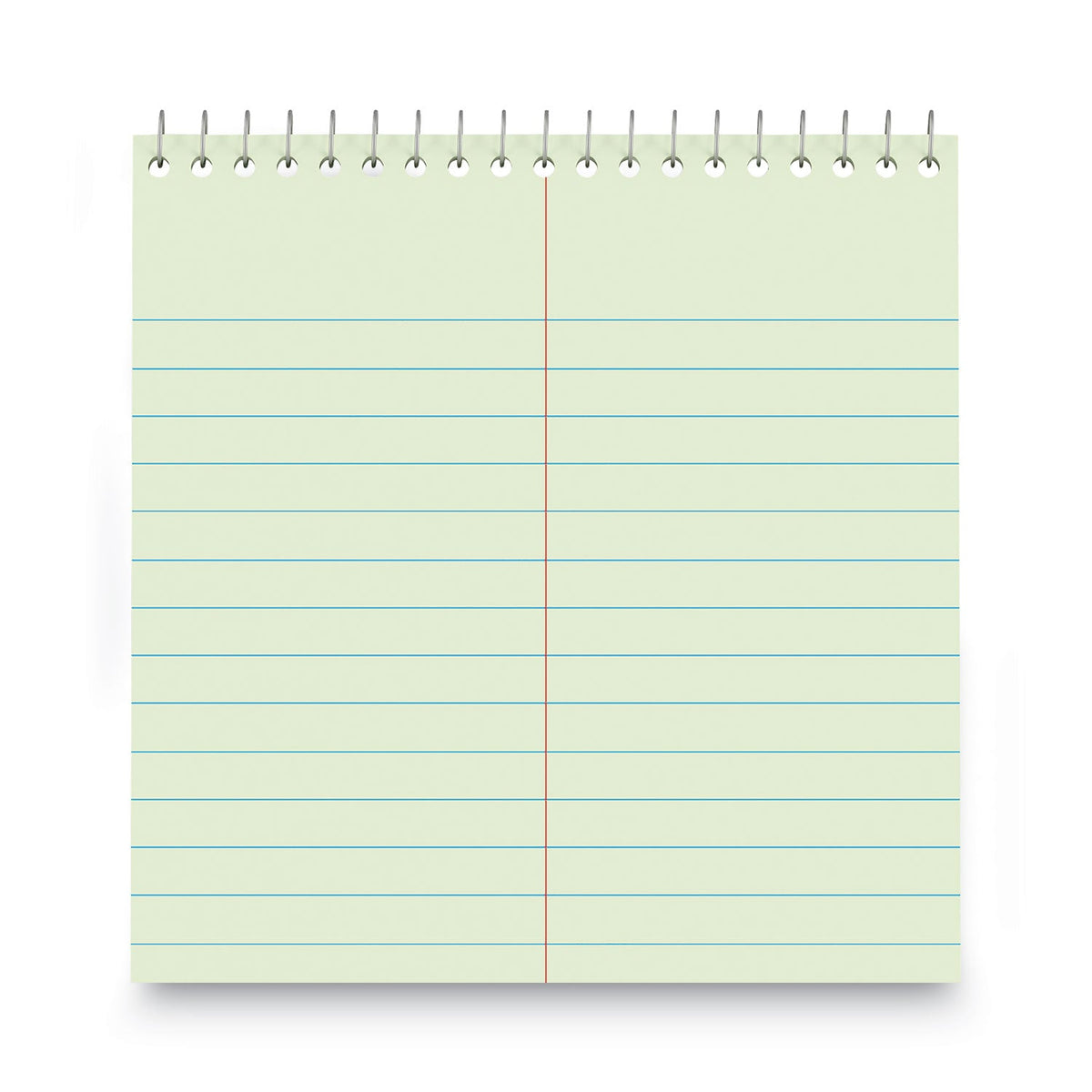 Universal Steno Pads, Gregg Rule, Red Cover, 80 Green-Tint 6 x 9 Sheets