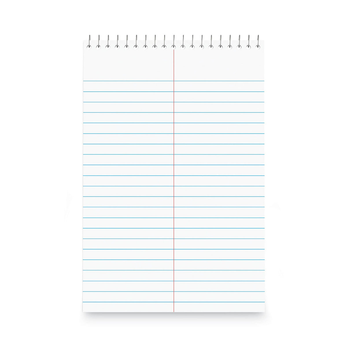 Universal Steno Pads, Gregg Rule, Red Cover, 80 White 6 x 9 Sheets, 6/Pack
