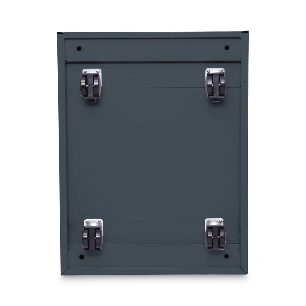 Alera File Pedestal, Left or Right, 3-Drawers: Box/Box/File, Legal/Letter, Charcoal, 14.96" x 19.29" x 27.75"