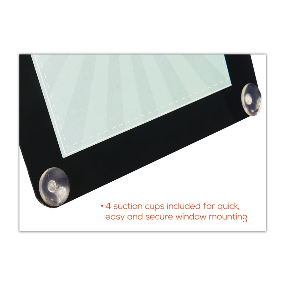 deflecto Superior Image Window Display, 8.5 x 11 Insert, Clear/Black