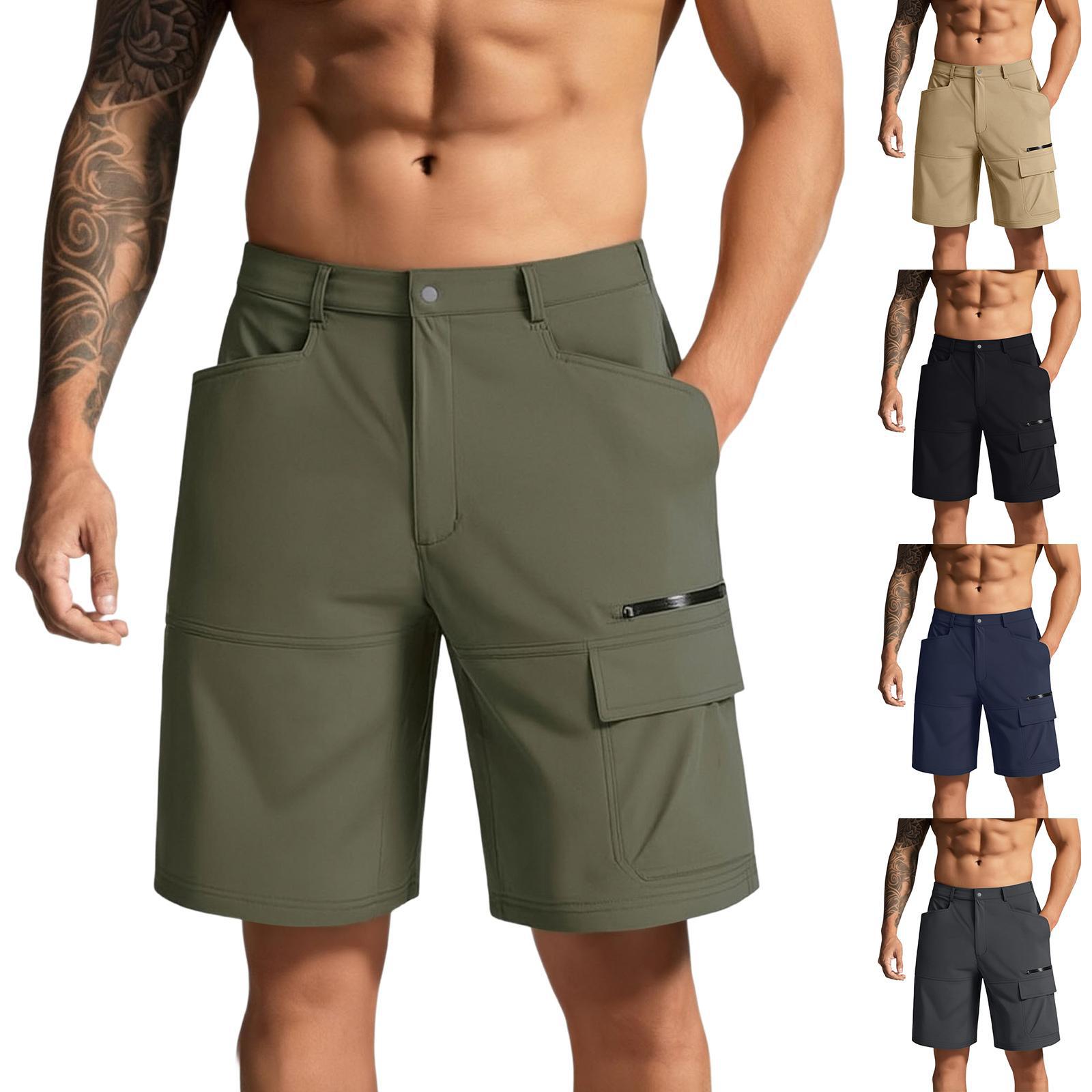 Men's Summer Work Shorts With Multiple Pockets, Outdoor Travel Pants, Wholesale In Stock