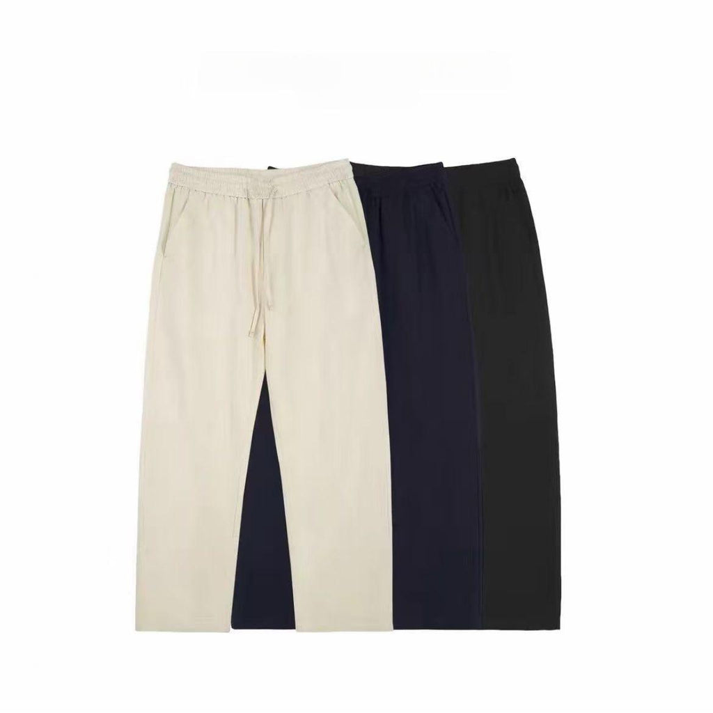 Mens Casual Straight-leg Loose-fitting Trousers