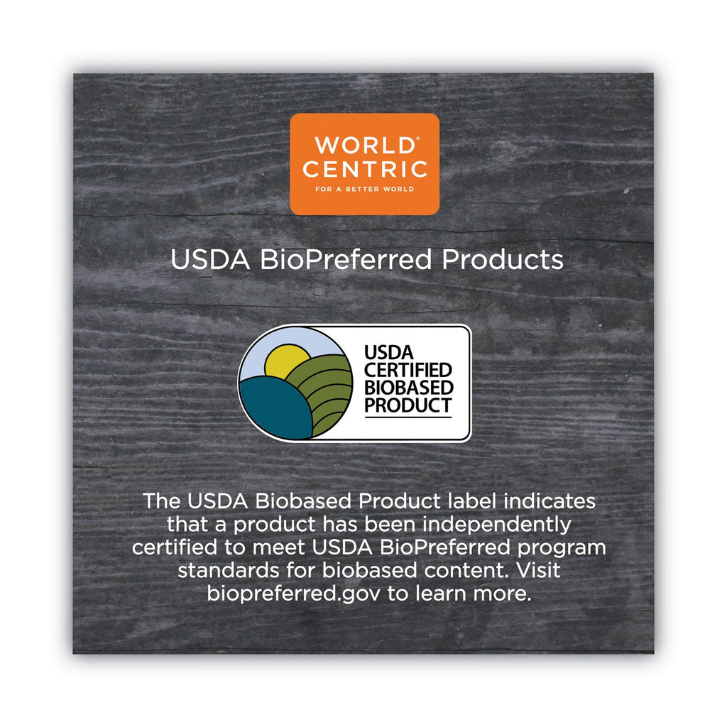 World Centric No Tree Paper Bowls, 24 oz, 4.4" Diameter x 4.5"h, Natural, Sugarcane, 500/Carton