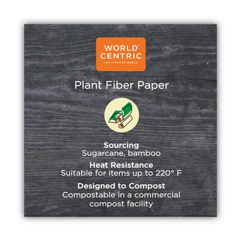 World Centric No Tree Paper Bowls, 24 oz, 4.4" Diameter x 4.5"h, Natural, Sugarcane, 500/Carton