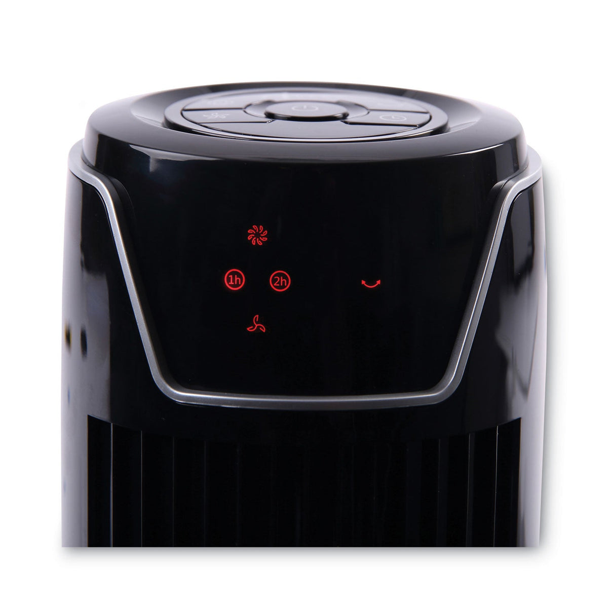 Alera 36" 3-Speed Oscillating Tower Fan with Remote Control, Plastic, Black