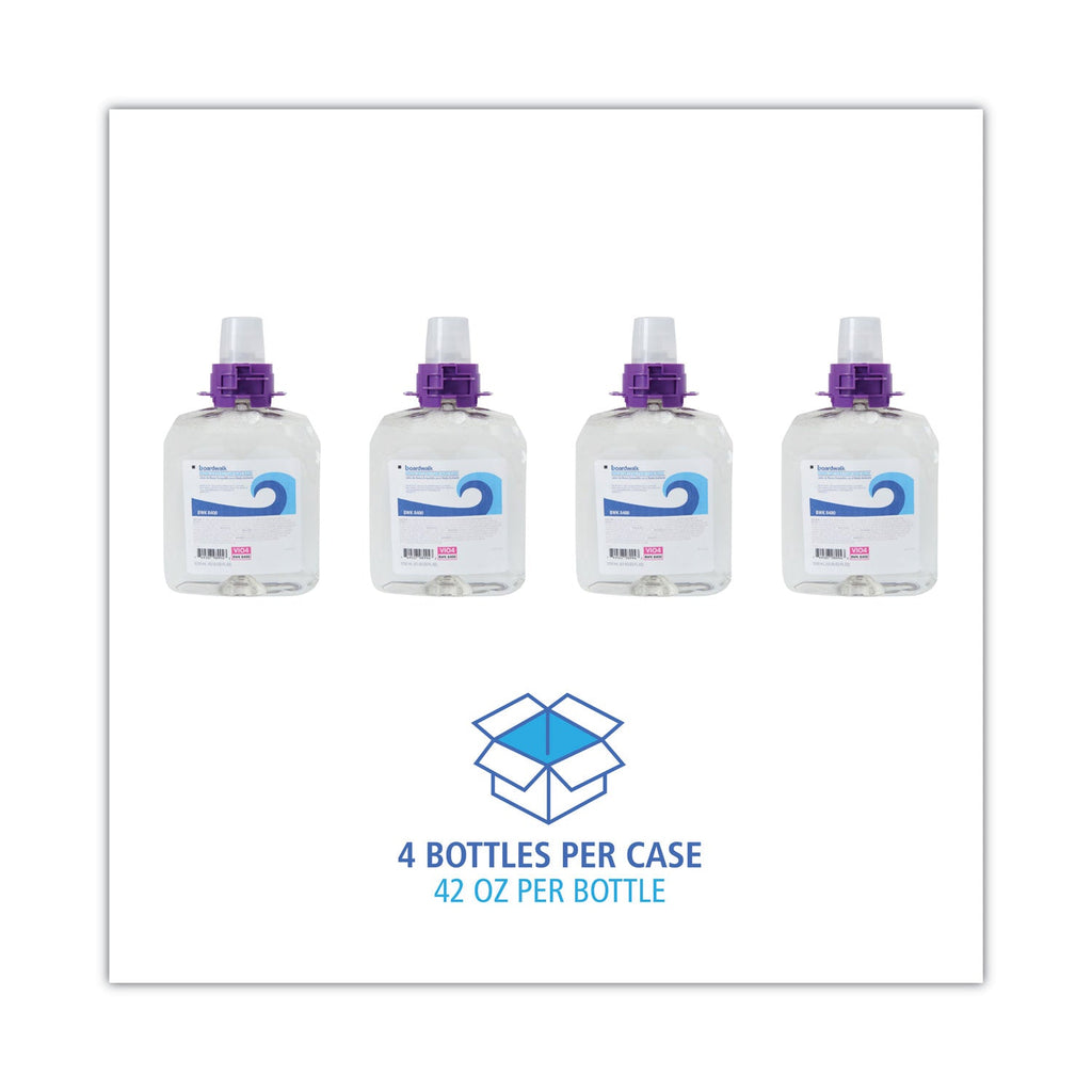 Boardwalk Green Certified Foam Soap, Fragrance Free, 1,250 mL Refill, 4/Carton