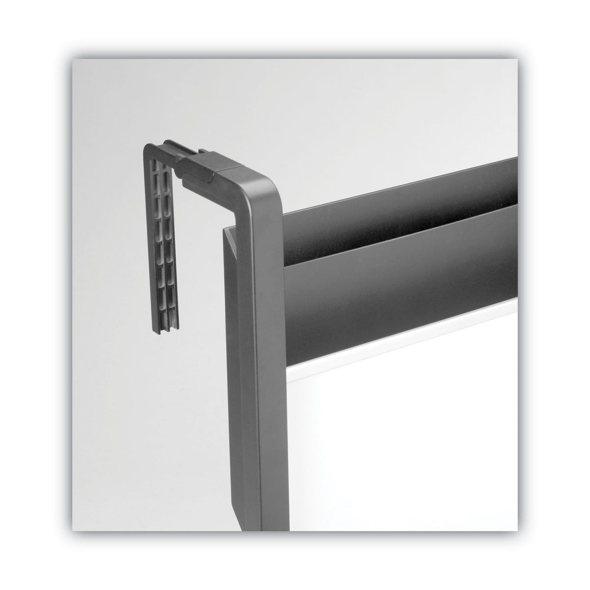 Quartet Hanging File Pocket with Dry Erase Board, 3 Sections, Letter Size, 15" x 4", x 20", Black