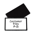 C-Line Slap-Stick Magnetic Label Holders, Side Load, 4.25 x 2.5, Black, 10/Pack