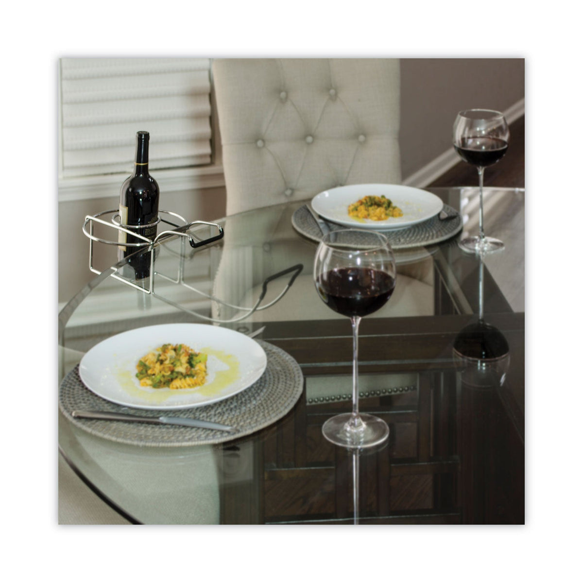 C-Line Wine By Your Side, Steel Frame/Red Wine Adapter/Ice Bucket, 161.06 cu in, Stainless Steel