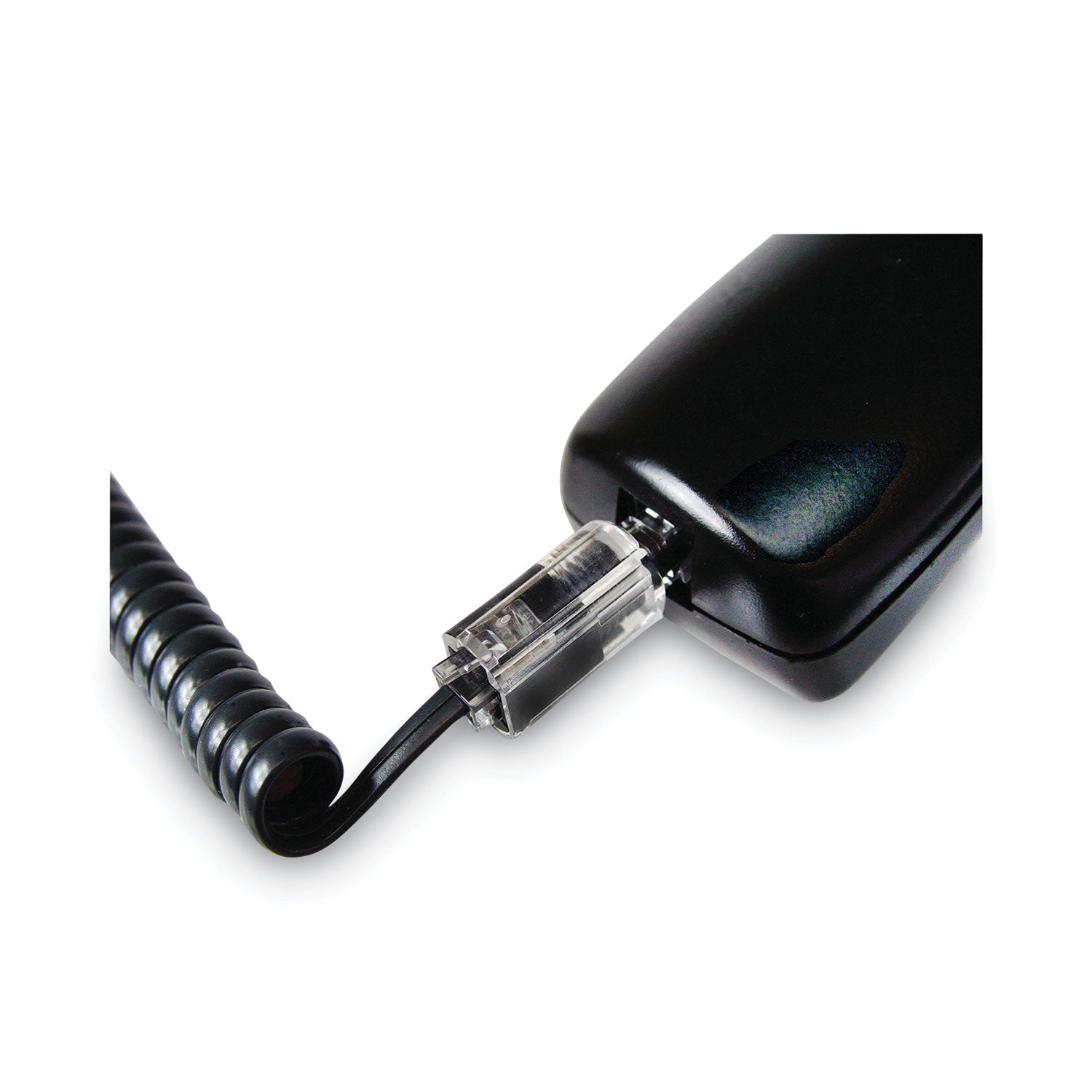 Softalk Rotating 360 Telephone Cord Detangler, Clear/Black