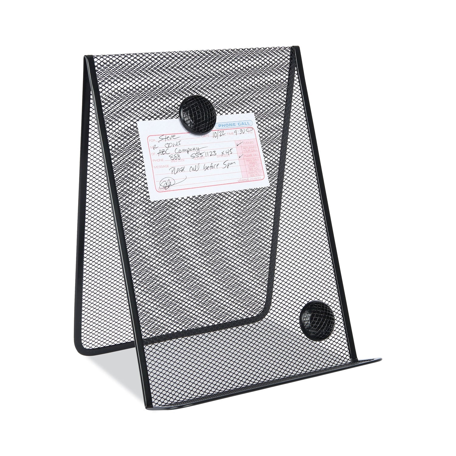 Universal Metal Mesh Document Holder Free Standing, 35 Sheet Capacity, Metal, Black