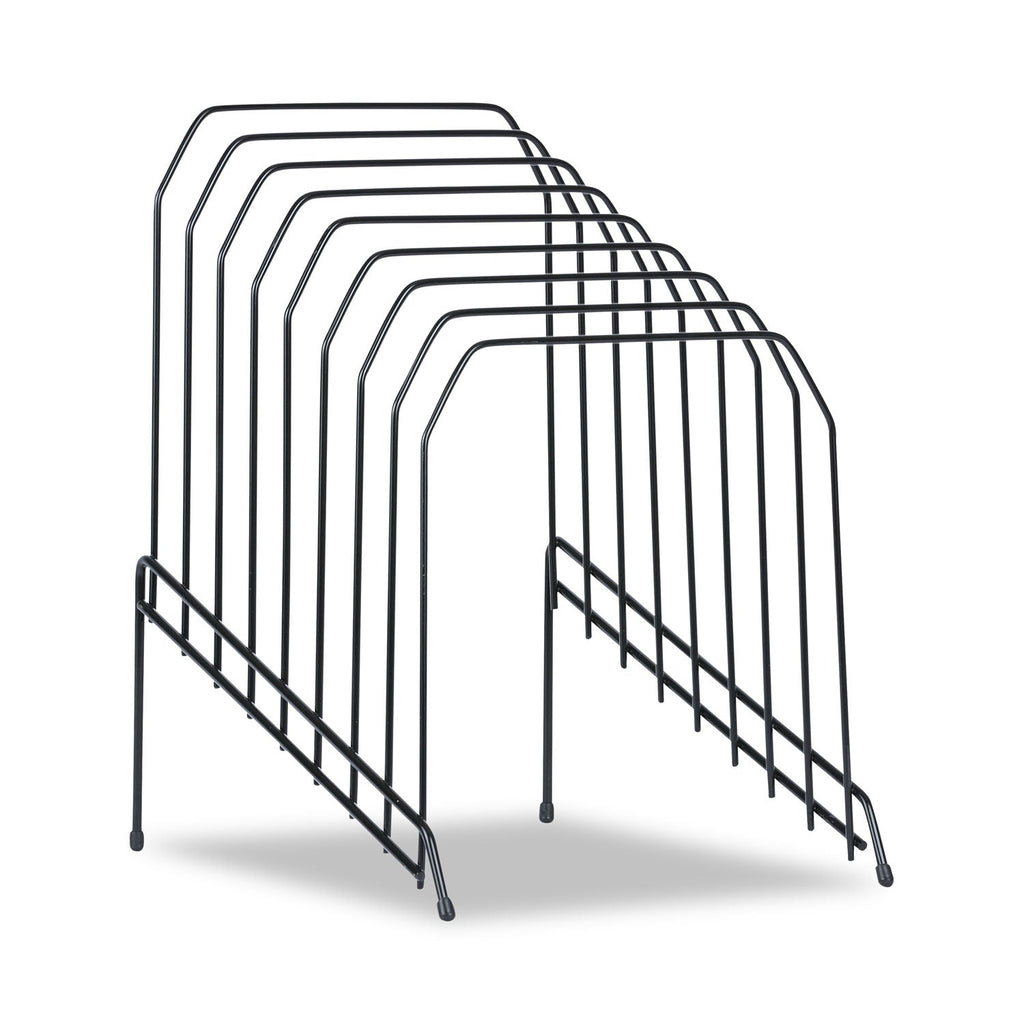 Universal Wire Tiered File Sorter, 8 Sections, Letter to Legal Size Files, 8" x 10.5" x 12.5", Black