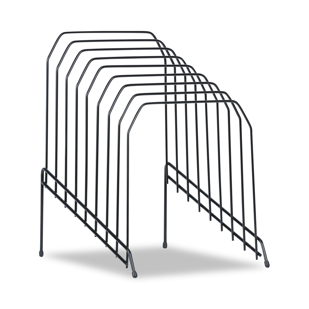 Universal Wire Tiered File Sorter, 8 Sections, Letter to Legal Size Files, 8" x 10.5" x 12.5", Black