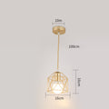 Wrought Iron Small Lamps And Lanterns Simple Post-modern Personality And Creativity