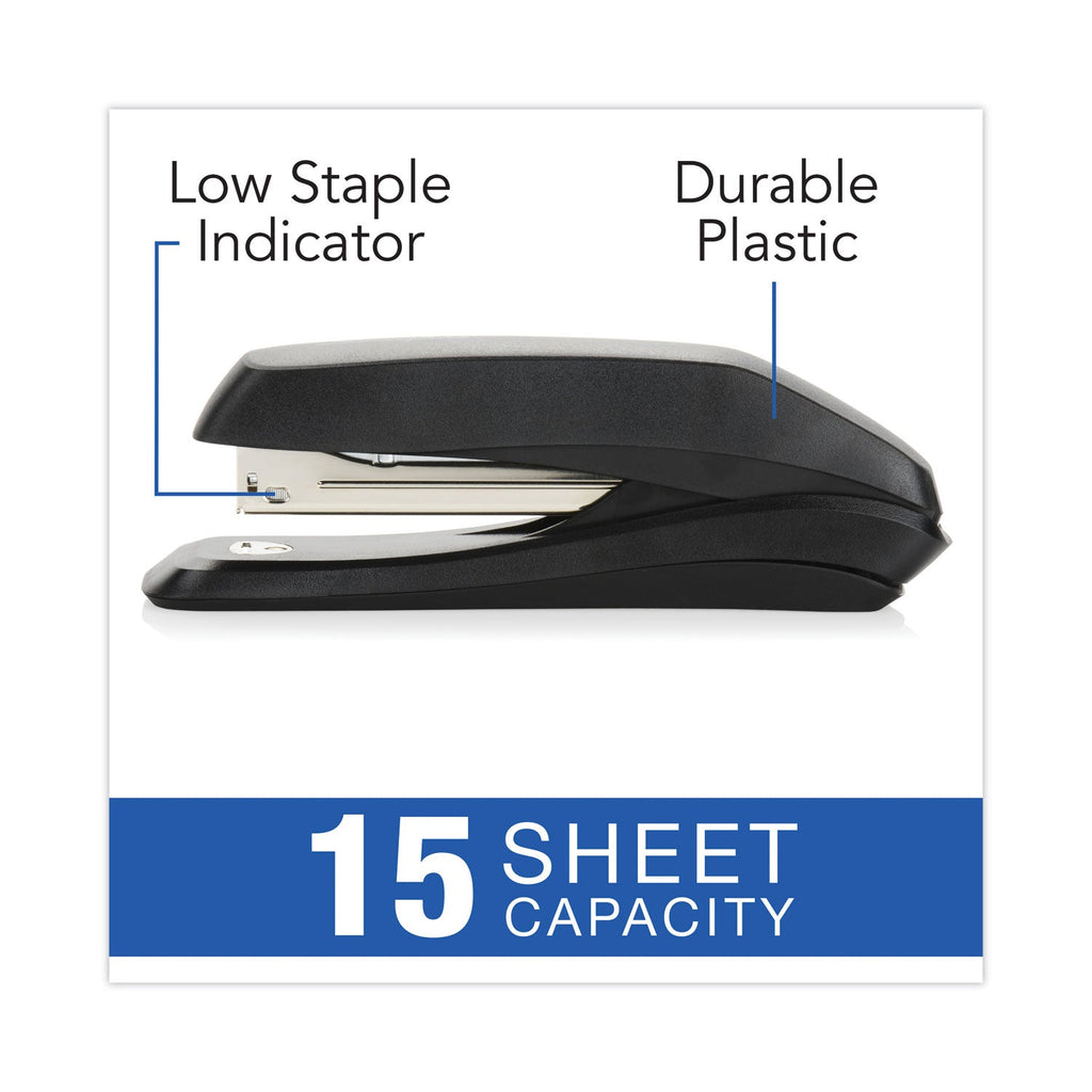 Swingline Standard Full Strip Desk Stapler, 15-Sheet Capacity, Black