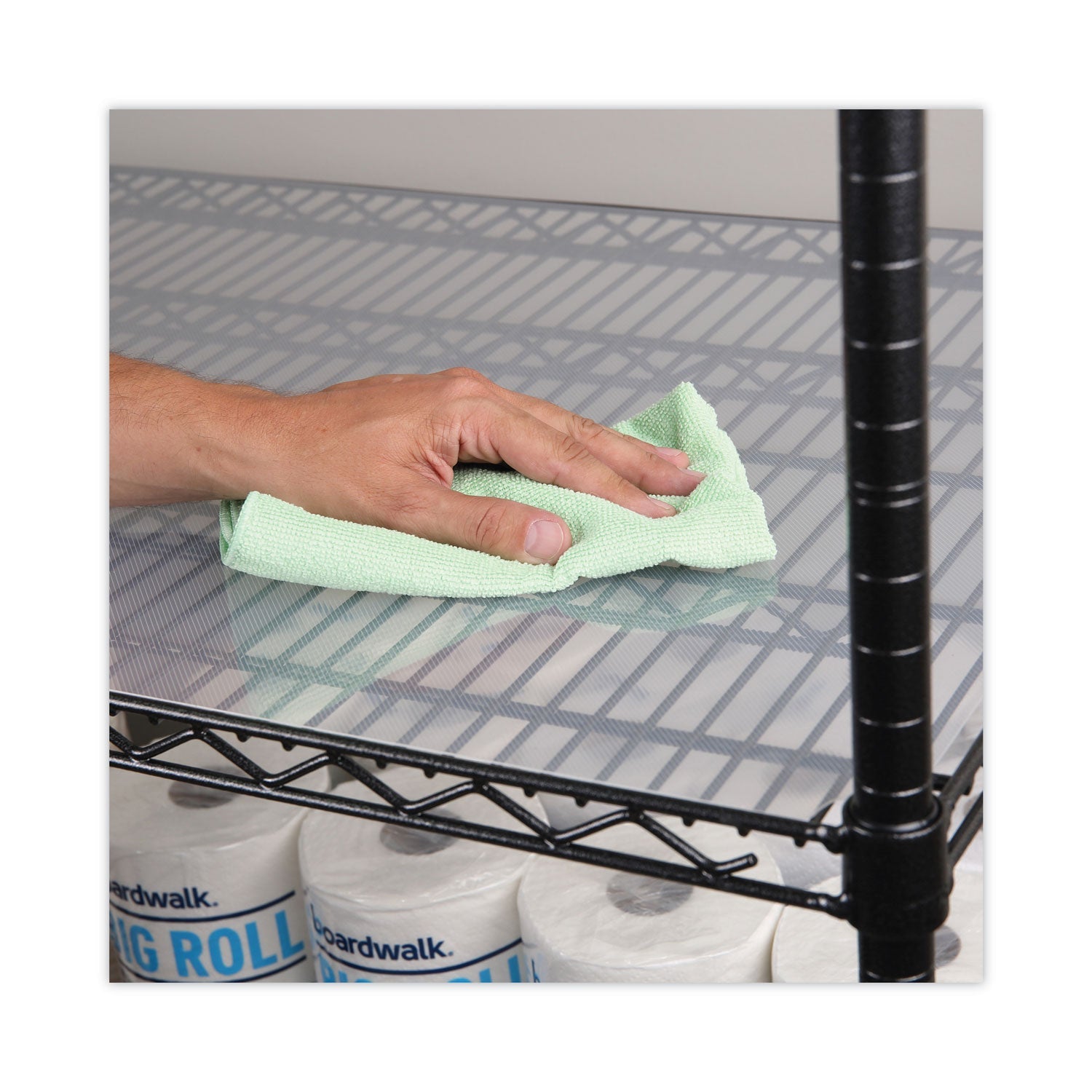 Alera Shelf Liners For Wire Shelving, Clear Plastic, 48w x 24d, 4/Pack