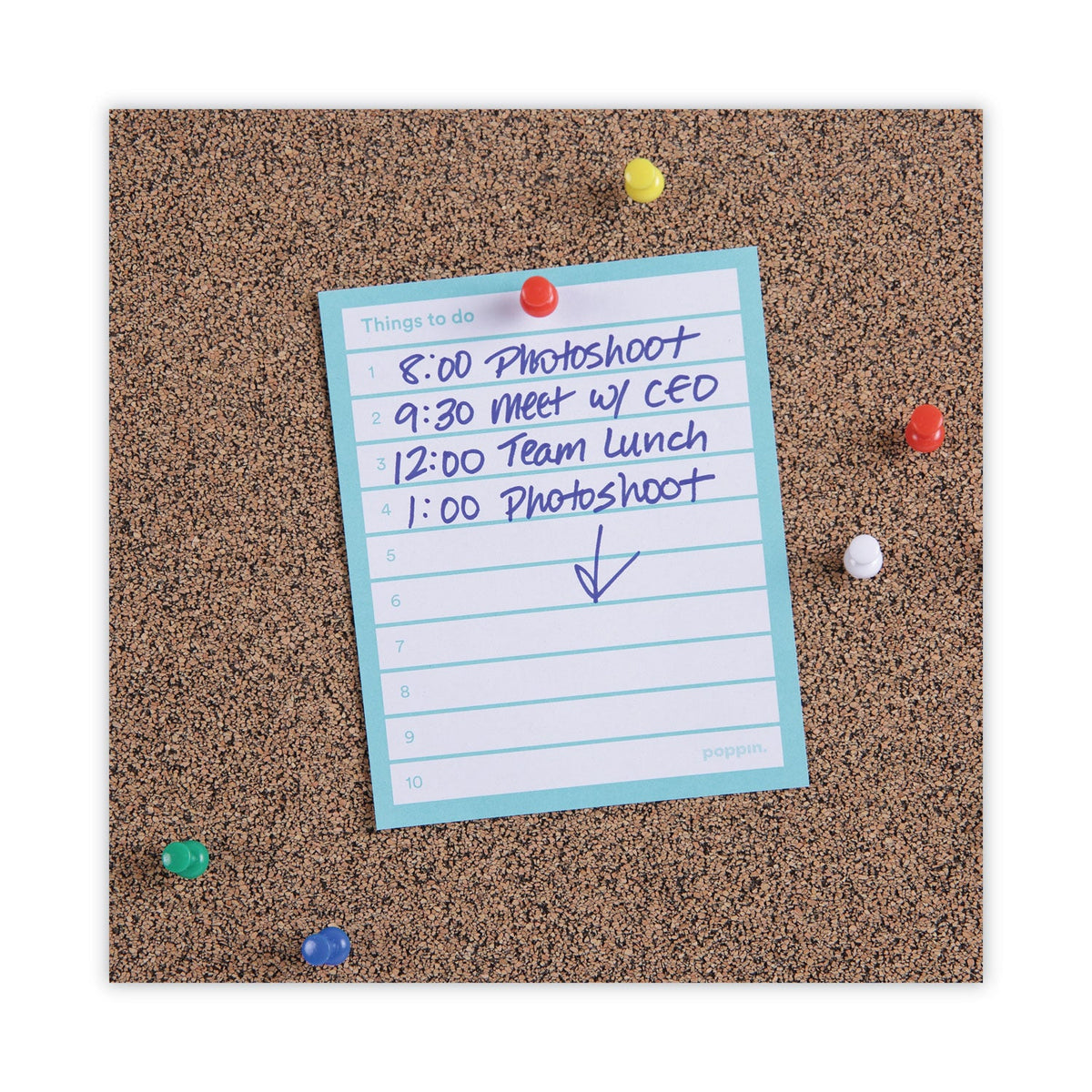 Universal Tech Cork Board, 36 x 24, Cork, Black Plastic Frame
