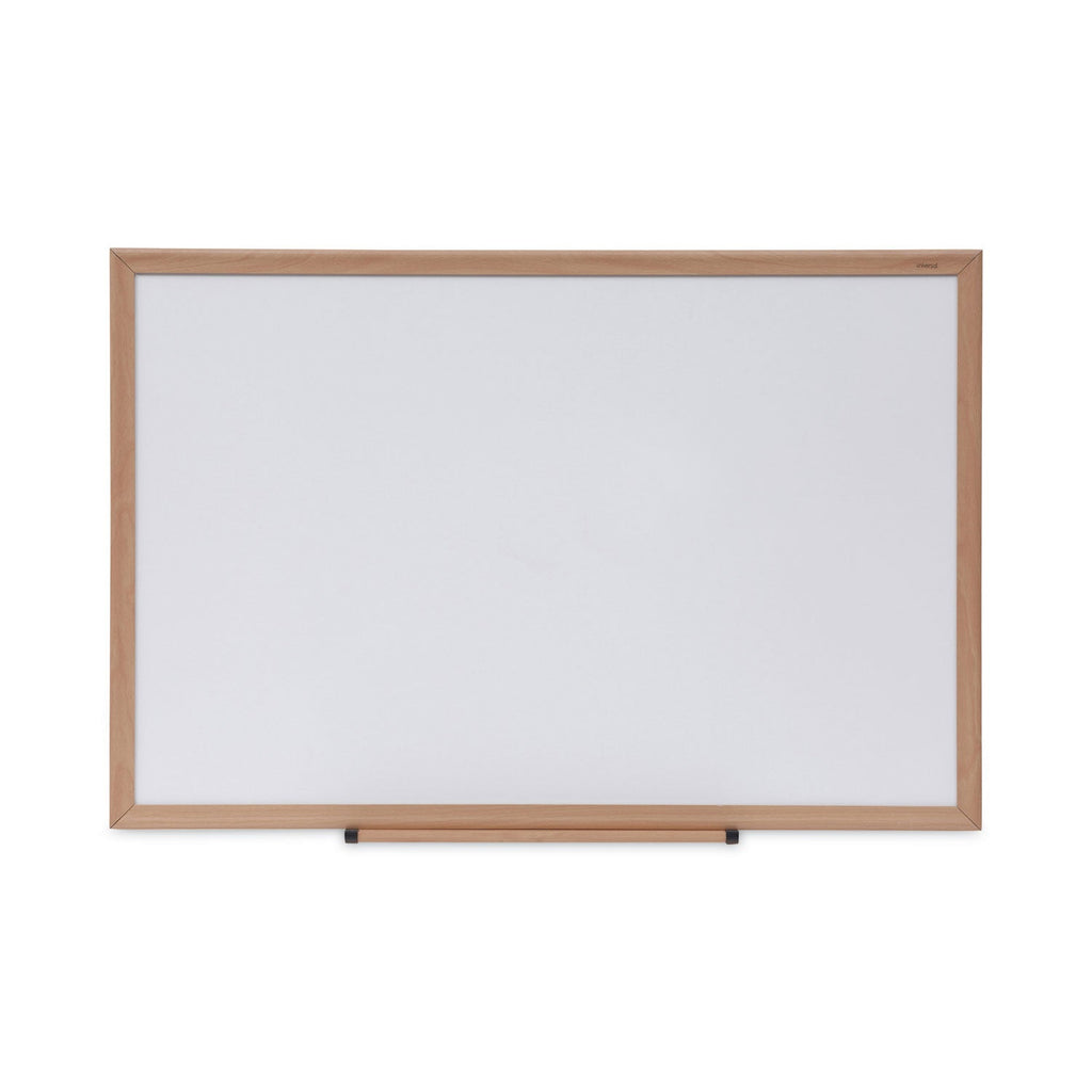 Universal Dry Erase Board, Melamine, 36 x 24, Oak Frame