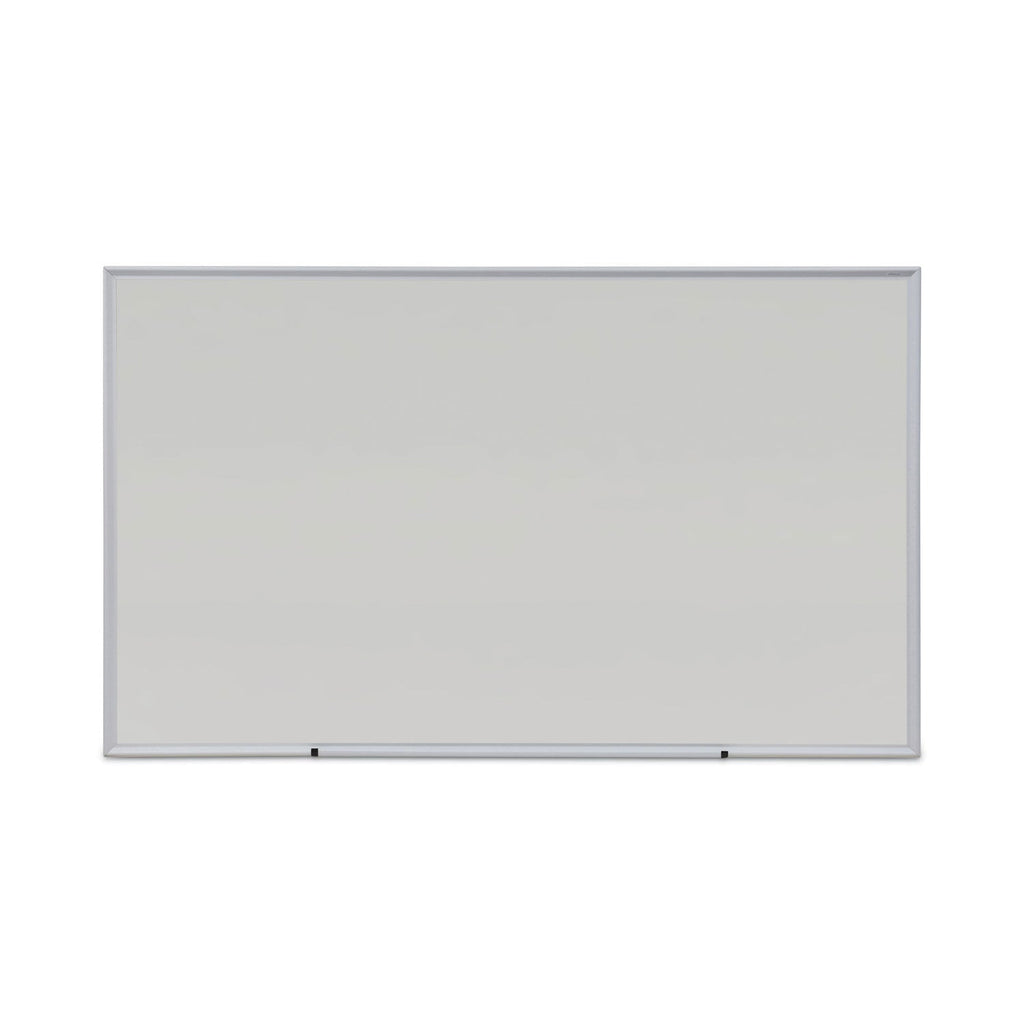 Universal Dry Erase Board, Melamine, 60 x 36, Satin-Finished Aluminum Frame