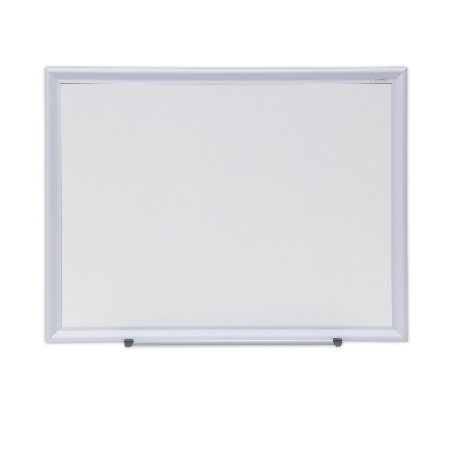 Universal Dry Erase Board, Melamine, 24 x 18, Aluminum Frame