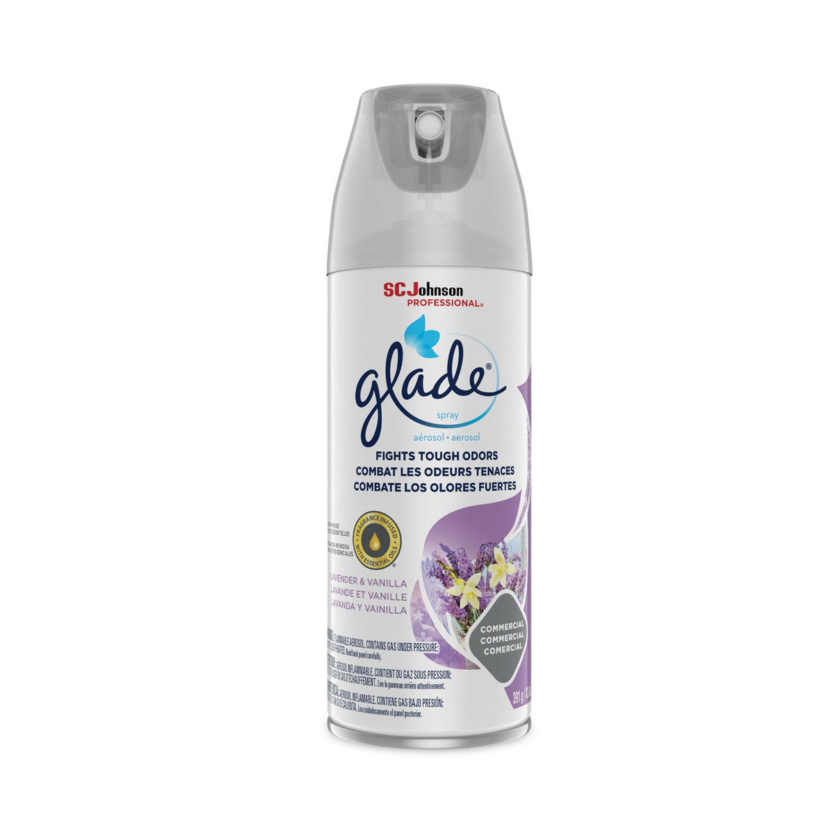 Glade Air Freshener, Lavender/Vanilla, 13.8 oz, 12/Carton