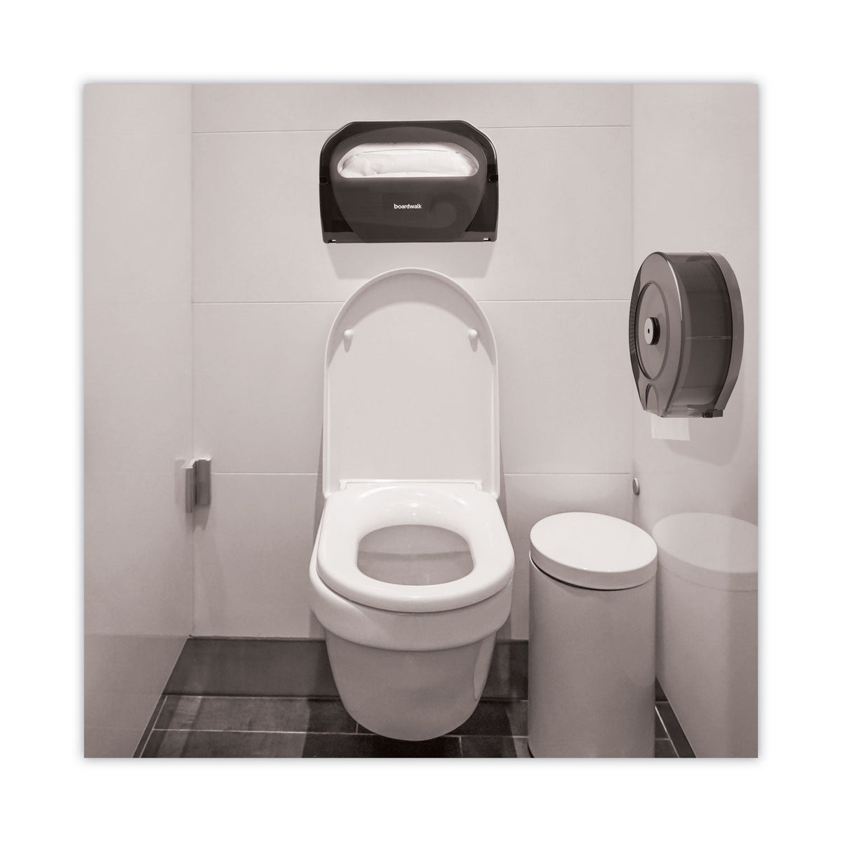 Boardwalk JRT Bath Tissue, Jumbo, Septic Safe, 2-Ply, White, 3.5" x 2,000 ft, 6 Rolls/Carton