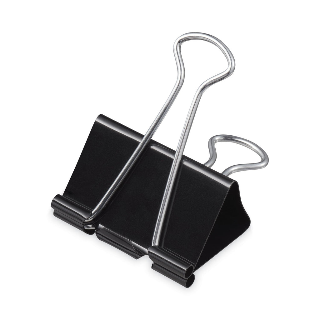 Universal Binder Clip Zip-Seal Bag Value Pack, Mini, Black/Silver, 144/Pack