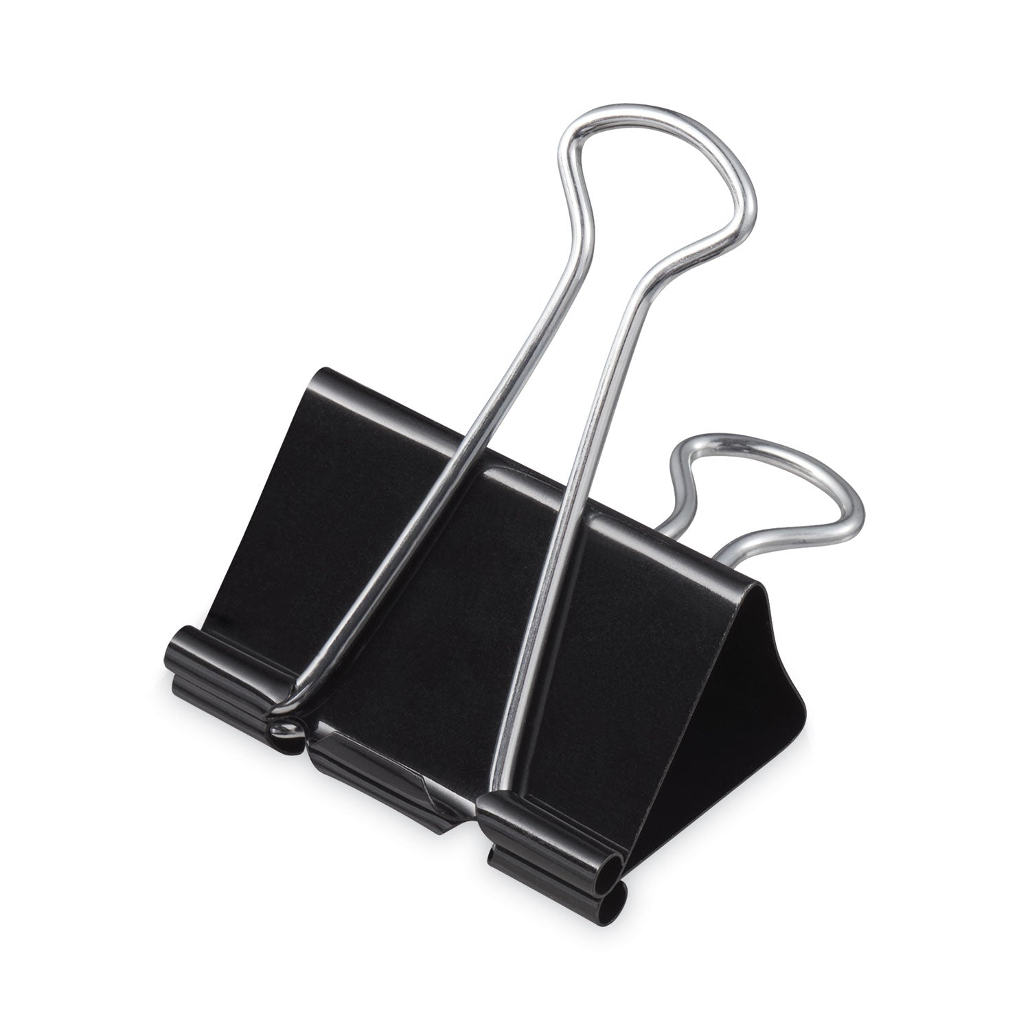 Universal Binder Clip Zip-Seal Bag Value Pack, Mini, Black/Silver, 144/Pack