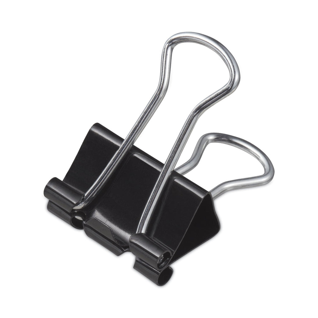 Universal Binder Clip Zip-Seal Bag Value Pack, Small, Black/Silver, 144/Pack
