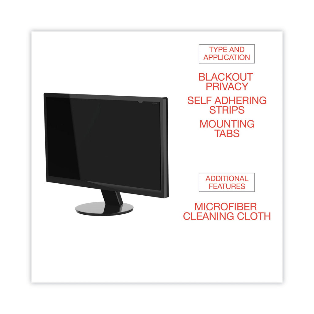 Innovera Blackout Privacy Filter for 20" Widescreen LCD Monitor, 16:9 Aspect Ratio
