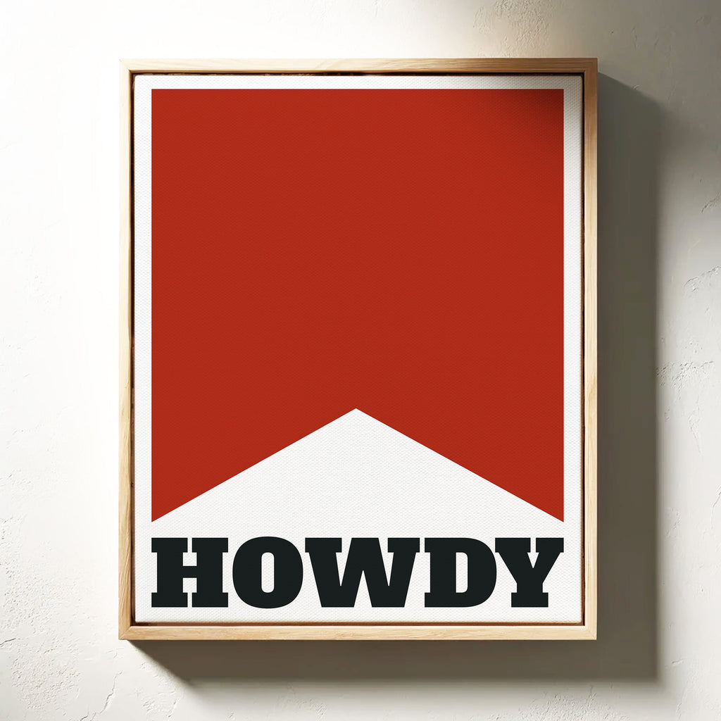 Howdy Western Banner Print