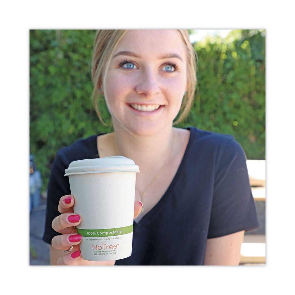 World Centric NoTree Paper Hot Cups, 8 oz, Natural, 1,000/Carton