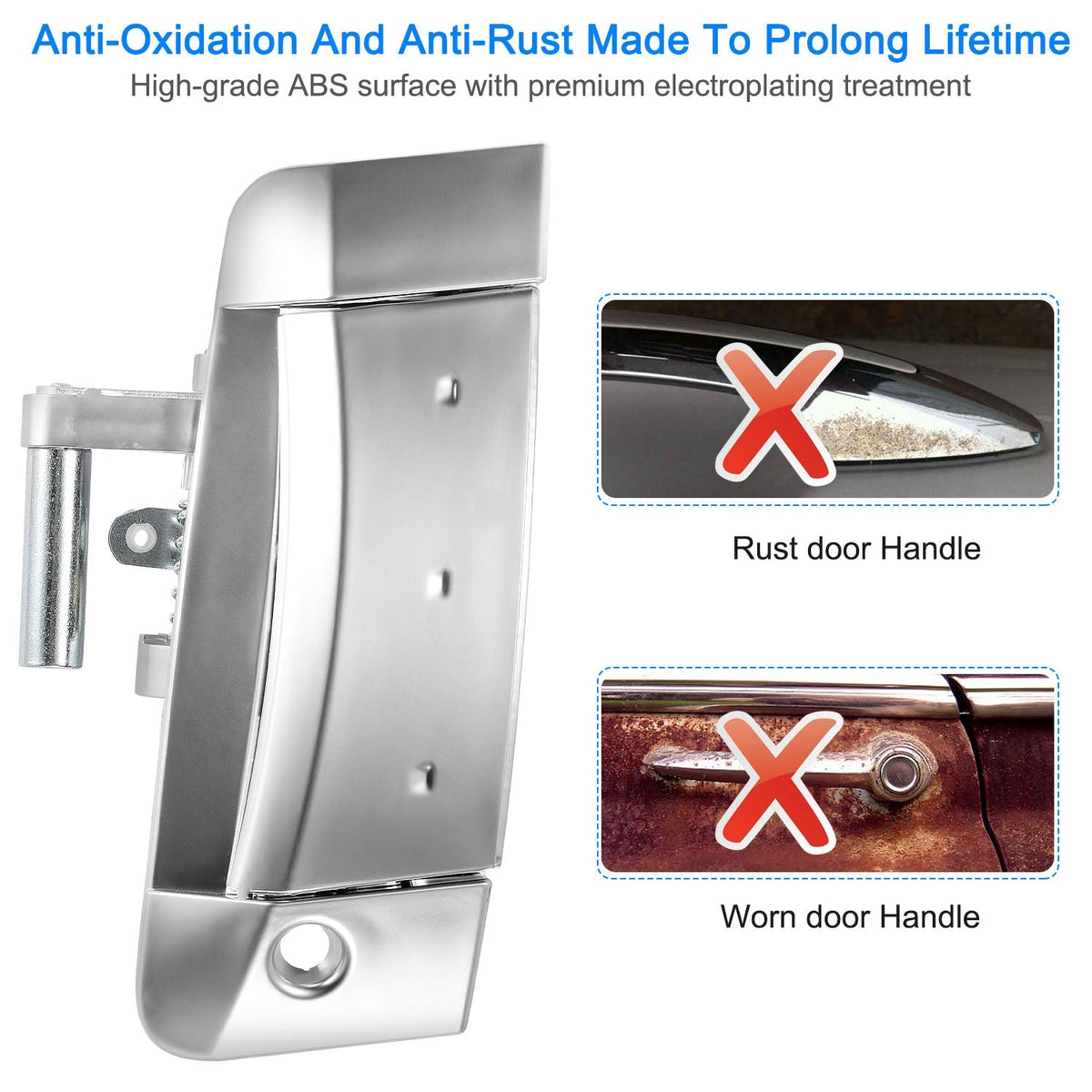 Left Driver Outside Exterior Door Handle For Nissan 350Z 2003-2009 Driver Side Door Handle